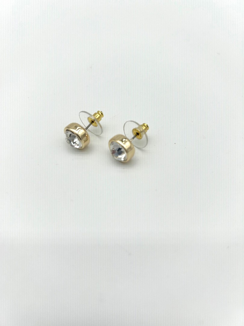 Carson Light Gold Stud Earrings image 0